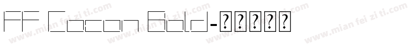FF Cocon Bold字体转换
